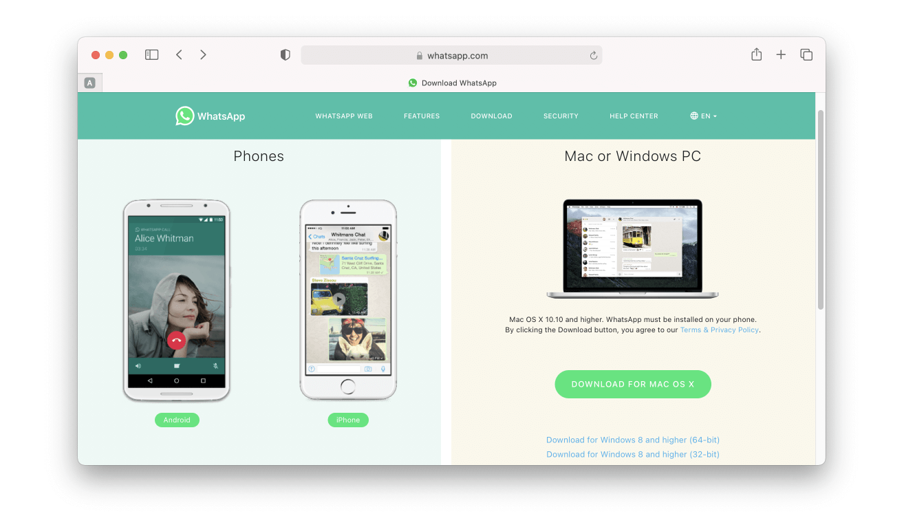 whatsapp for business on mac